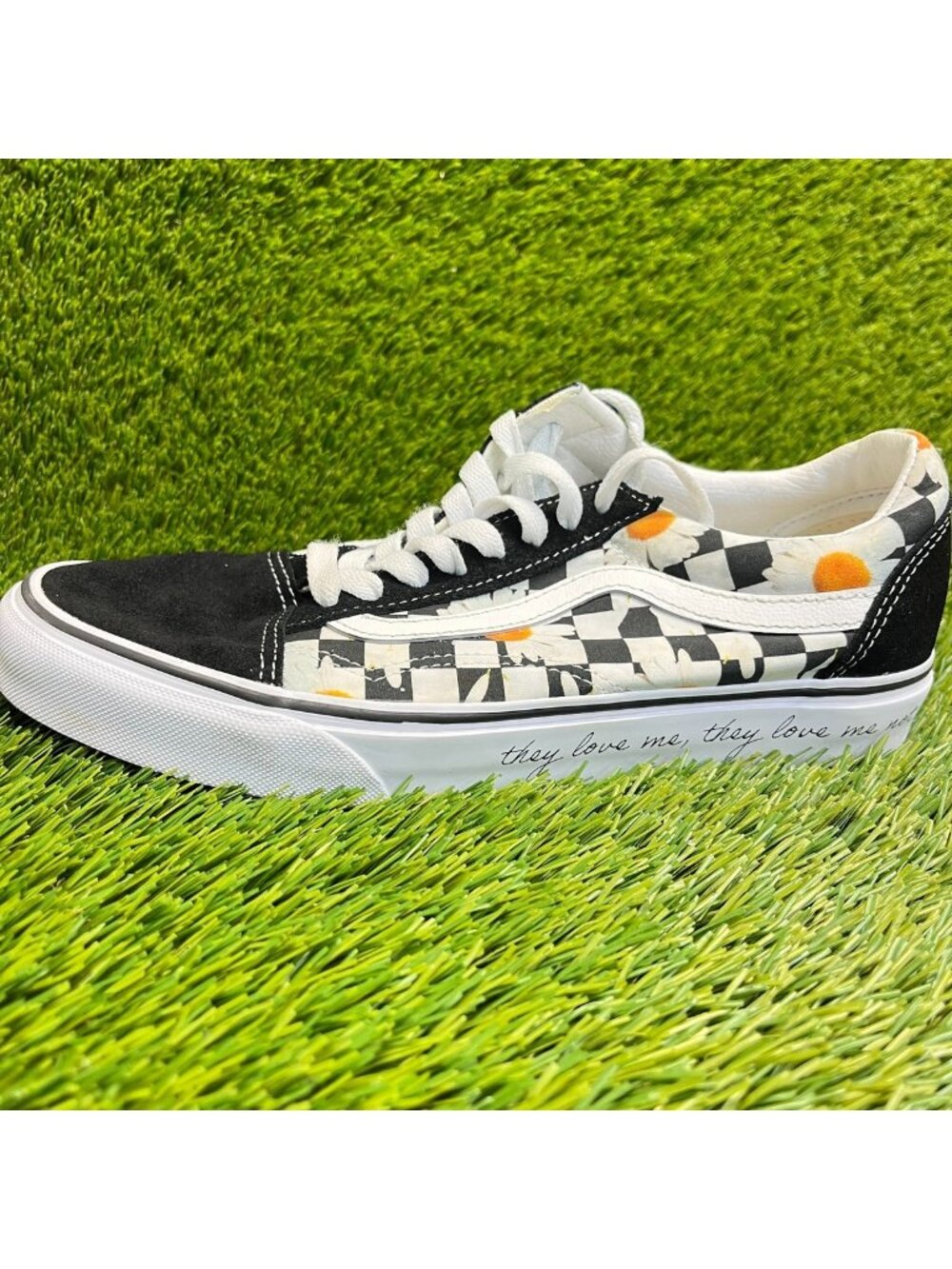 VANS Old Skool Womens Size 9 Mens 7.5 Black White Athletic Skate Shoes Sneakers - Picture 3 of 10
